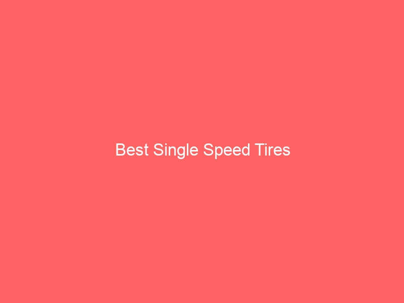 Read more about the article Best Single Speed Tires